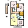 D-room内原　B棟 3LDKの間取り