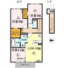 D-room内原　B棟 3LDKの間取り