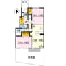 梟の杜コート A棟 2DKの間取り