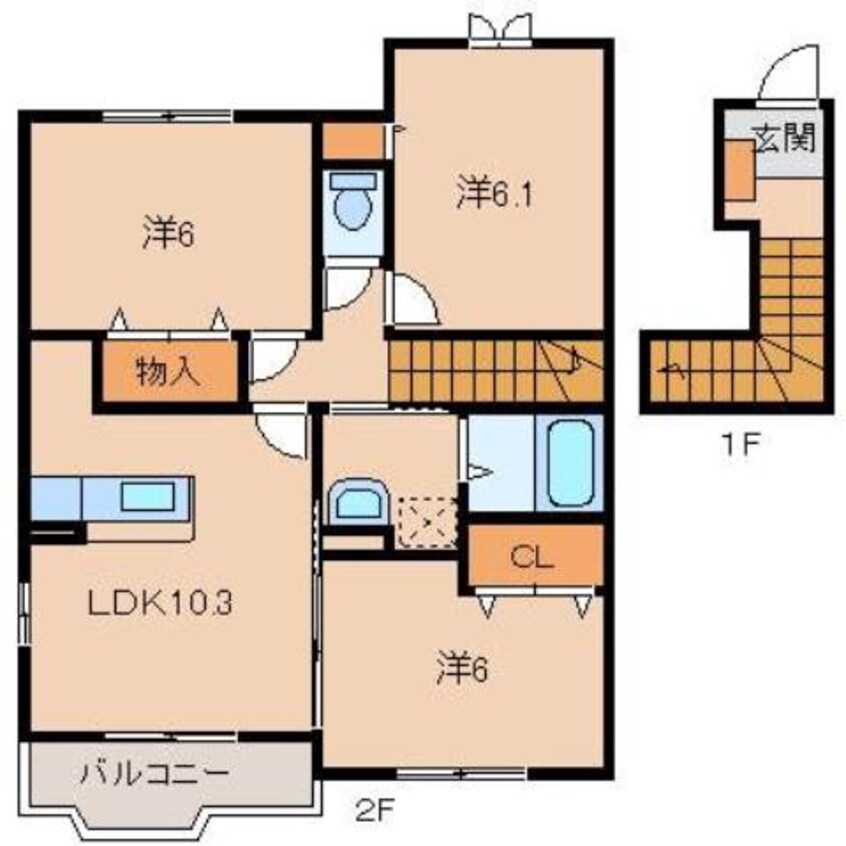 間取図 メリー・プラッツⅡ