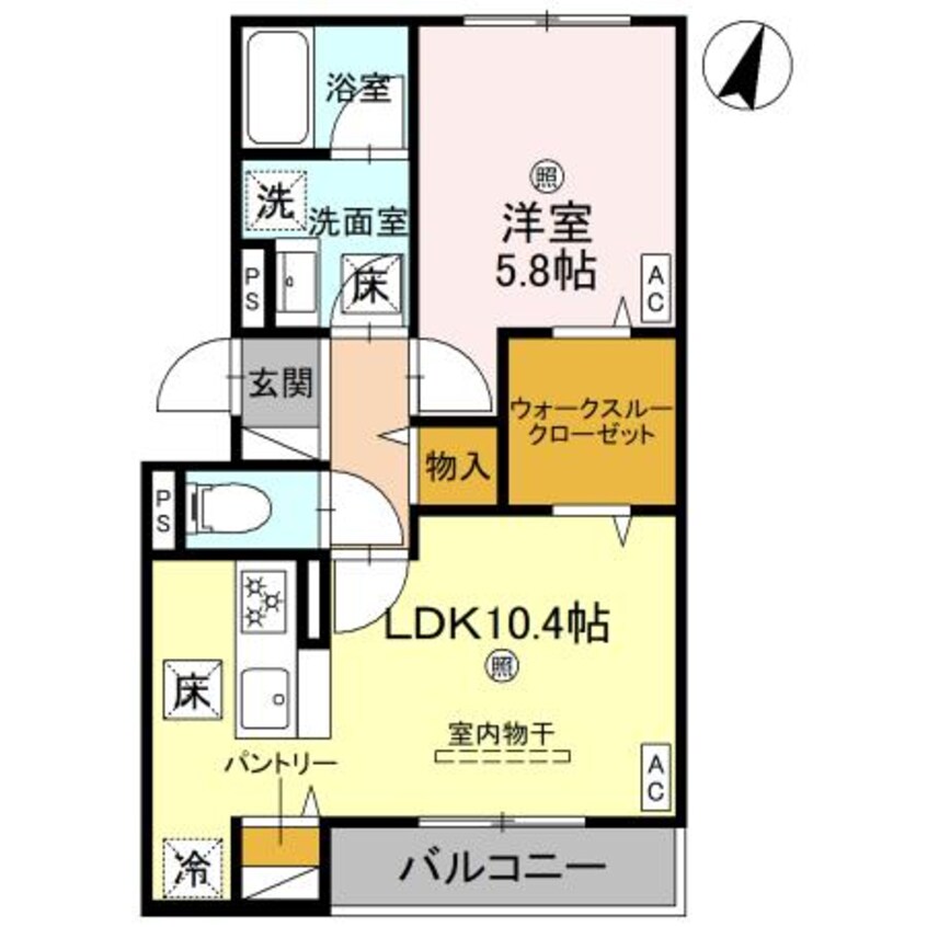 間取図 ピオーネ荘