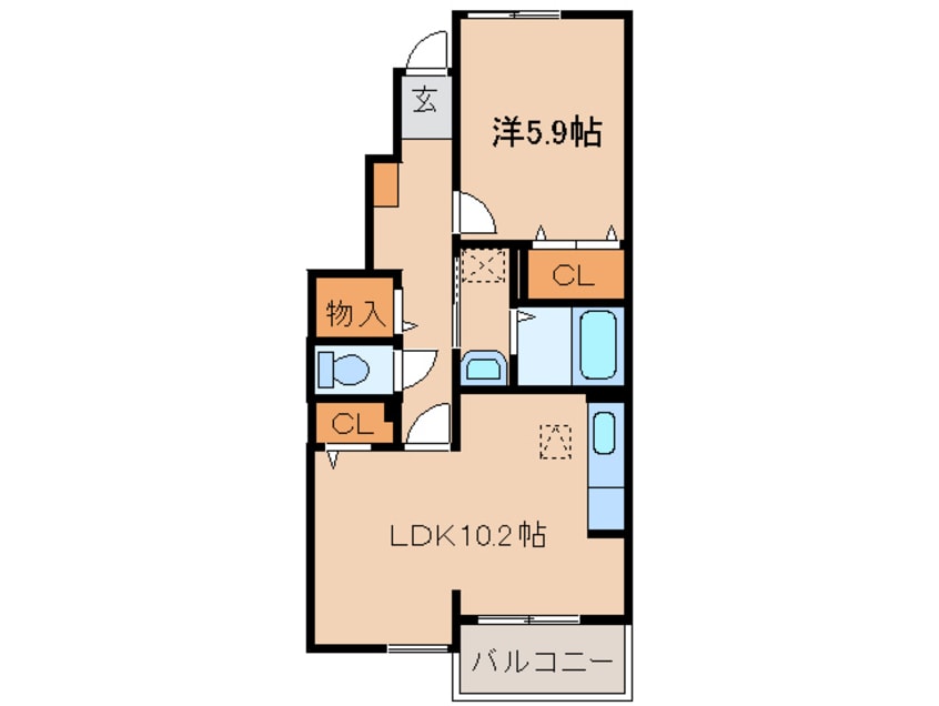 間取図 コルテーゼ　Ⅱ