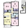 きのくに線・紀勢本線/海南駅 徒歩58分 2階 築10年 3LDKの間取り