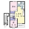 かめりあ 2LDKの間取り