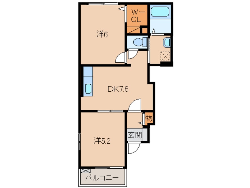 間取図 きのくに線・紀勢本線/箕島駅 徒歩20分 1階 築17年
