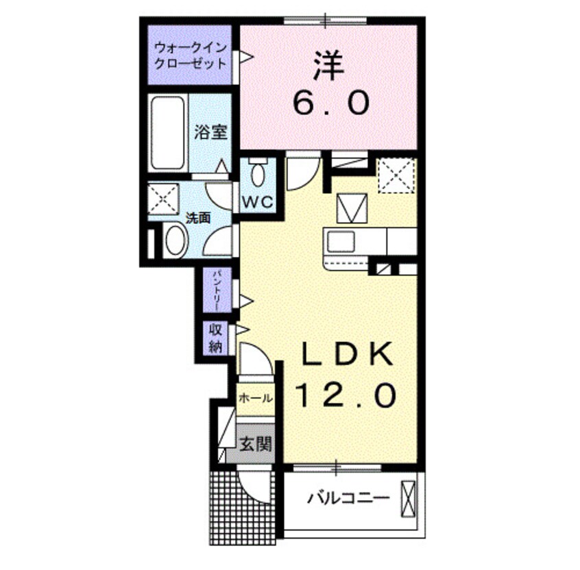 間取図 きのくに線・紀勢本線/黒江駅 徒歩30分 1階 築2年