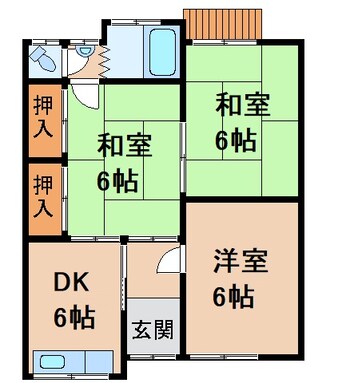 間取図 関野２戸１Ⅱ