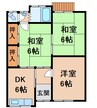 関野２戸１Ⅱ 3DKの間取り