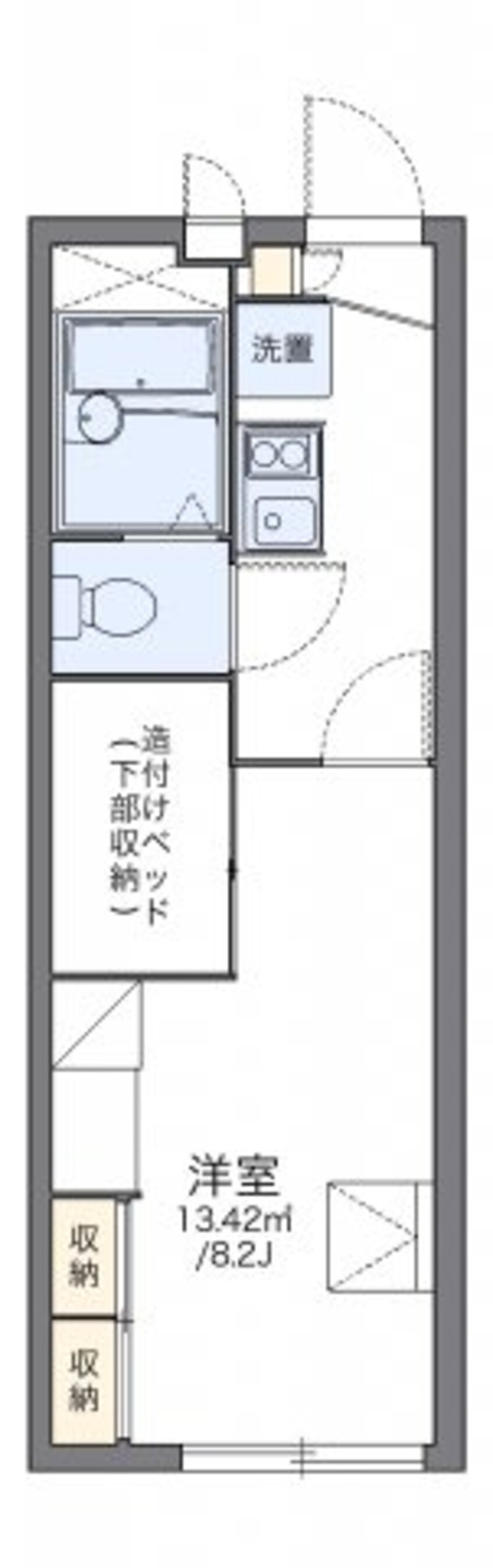 間取図 レオパレス西浜