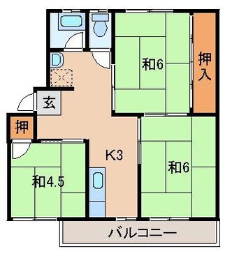 間取図 コーポ芦辺