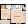 アメニティ高松 1LDKの間取り