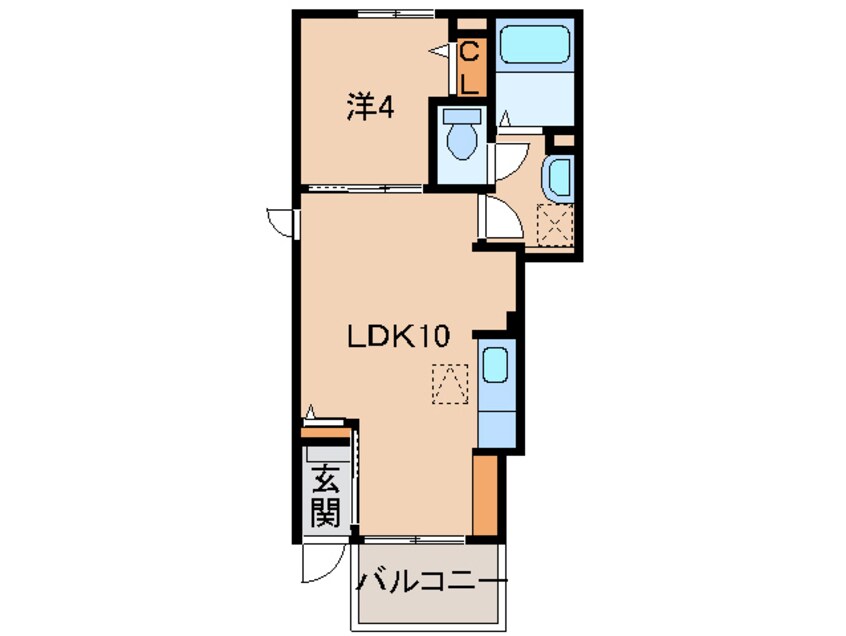 間取図 きのくに線・紀勢本線/海南駅 徒歩11分 1階 築10年