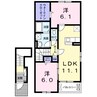 きのくに線・紀勢本線/湯浅駅 徒歩17分 2階 築4年 2LDKの間取り