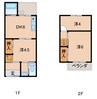 和歌浦東K住宅 3DKの間取り