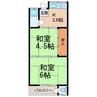 乙井マンション 2Kの間取り