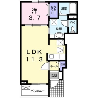 間取図 きのくに線・紀勢本線/御坊駅 徒歩5分 1階 築16年