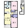 きのくに線・紀勢本線/道成寺駅 徒歩14分 2階 築3年 2LDKの間取り