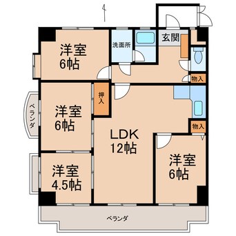 間取図 メゾン・プラヴァーⅡ