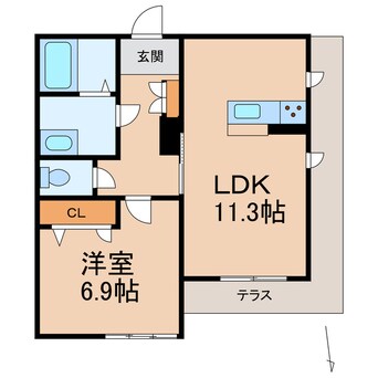 間取図 BEREO HIKO-U太田