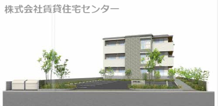 完成予想図　建築中 BEREO HIKO-U太田