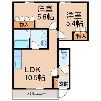 間取図 オレンジハイム水尻Ⅱ