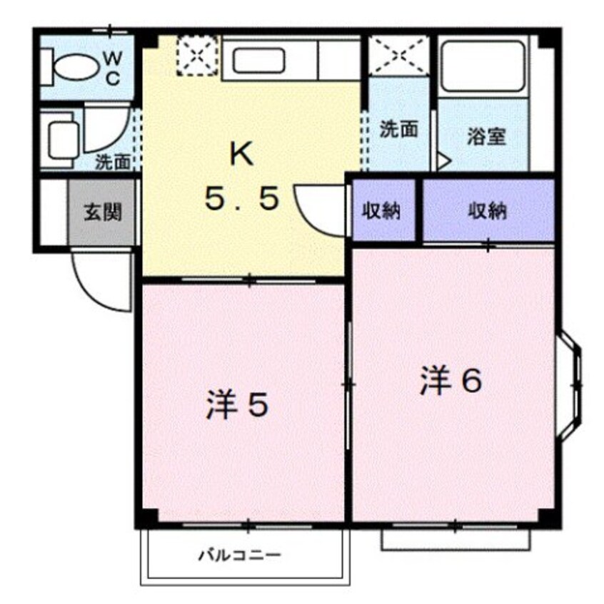 間取図 グリーンハイツウトウⅠ