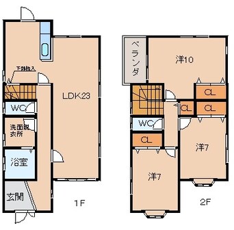 間取図 一戸建6639