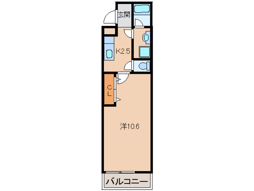 間取図 南海本線/和歌山市駅 バス14分小二里下車:停歩6分 2階 築17年