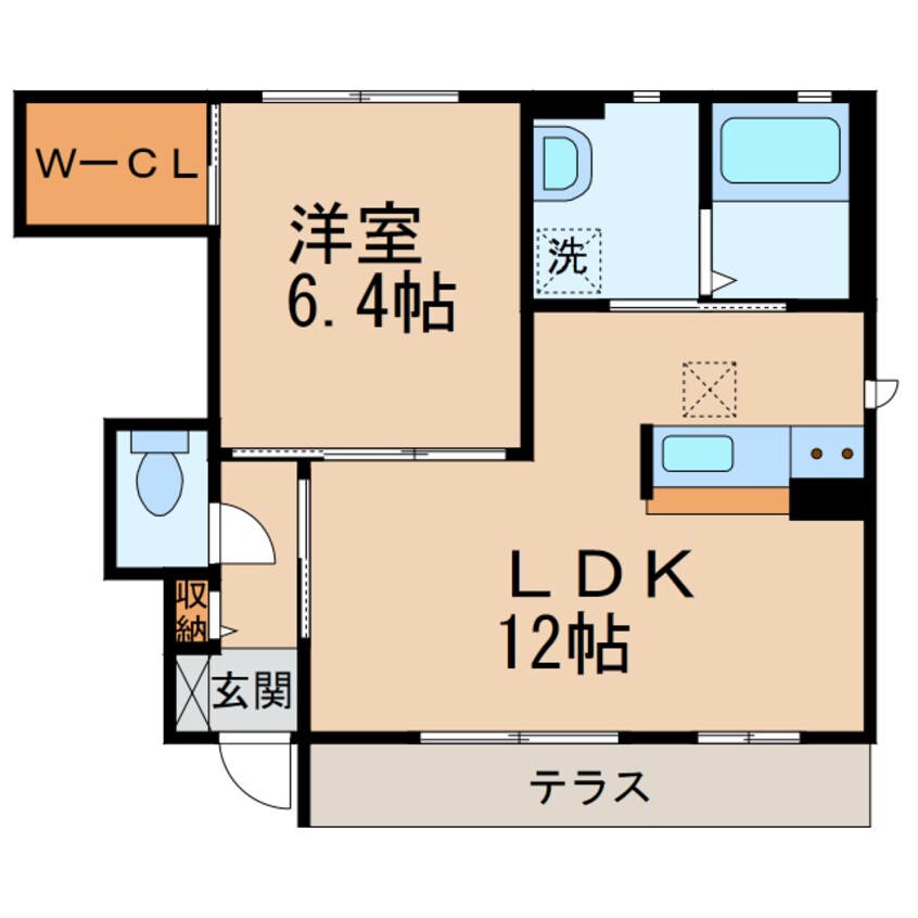 間取図 南海本線/和歌山市駅 バス15分栗栖下車:停歩4分 1階 築14年