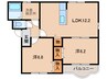 グレース・コート 2LDKの間取り