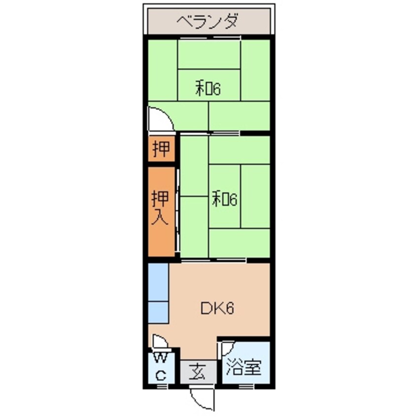 間取図 紀三井寺マンション