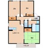 ハイツミモザ　Ａ棟 3LDKの間取り