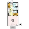 シクルアヴェニュー 1Kの間取り