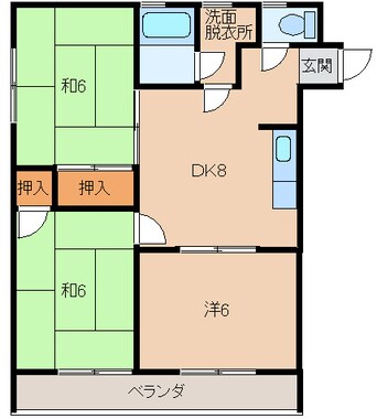 間取図 西粟マンション