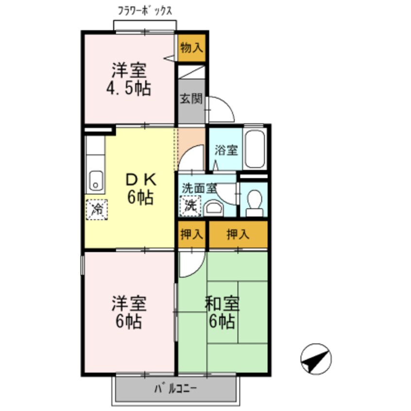 間取図 メゾン エル A棟