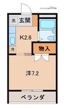 ブエナビスタ和歌山イーストⅠ 1Kの間取り