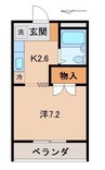 ブエナビスタ和歌山イーストⅢ 1Kの間取り