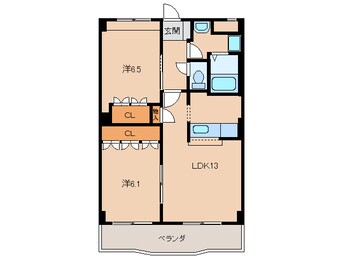 間取図 南海加太線/中松江駅 徒歩5分 3階 築20年