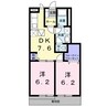 ドウセゾン 2DKの間取り