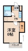 ジョイフル２４ 1Kの間取り