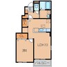 アレグリア 1LDKの間取り