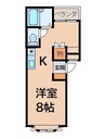 トリムⅠ 1Rの間取り