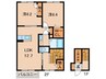 きのくに線・紀勢本線/和歌山市駅 徒歩20分 2階 築11年 2LDKの間取り