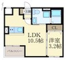 エルニド 1LDKの間取り