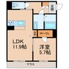ＢＥＲＥＯ　ＮＡＮＫＡＩＷＡＫＡＹＡＭＡＣＩＴＹ 1LDKの間取り