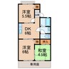 ハイツサンライトⅡ 3DKの間取り