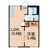 タウニィ料理松 1LDKの間取り
