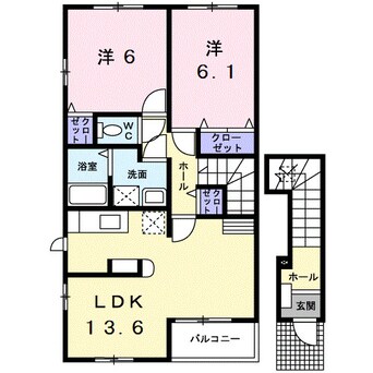 間取図 南海加太線/磯ノ浦駅 徒歩19分 2階 築18年