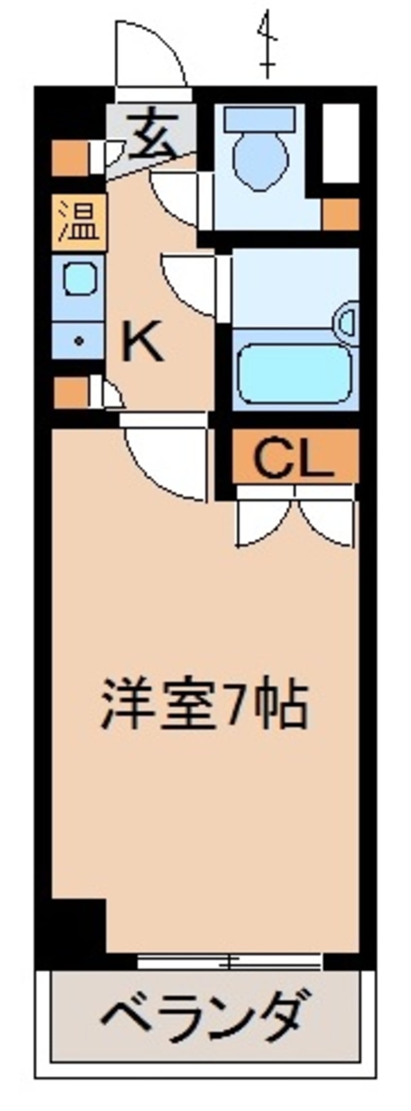 間取図 ドウエル７・２・１０