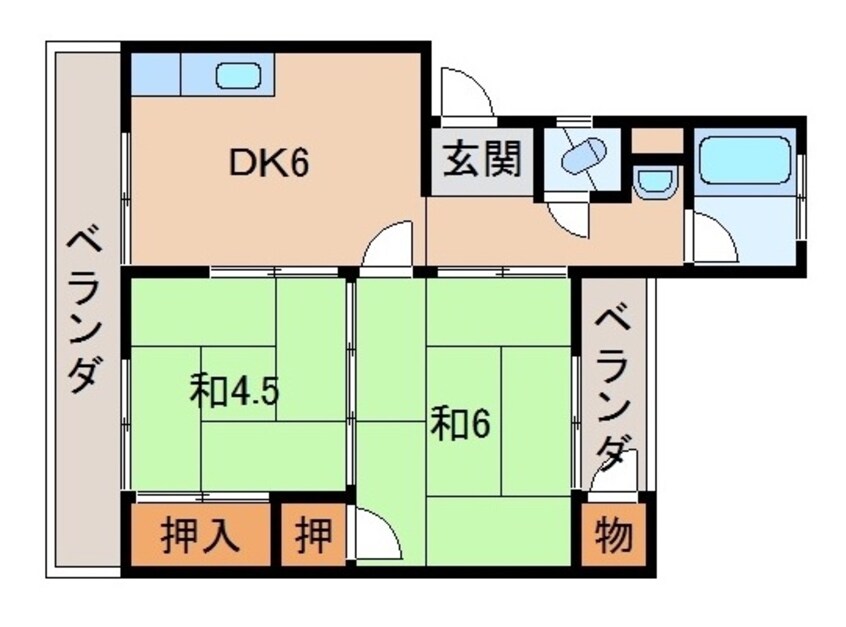 間取図 日商ハイツ